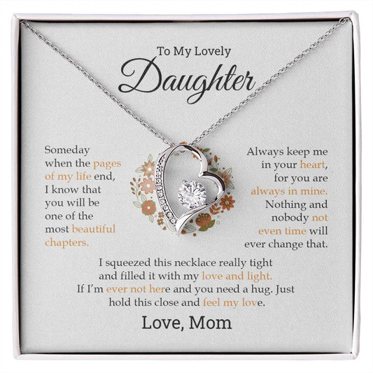 To My Lovely Daughter | Forever Love Necklace